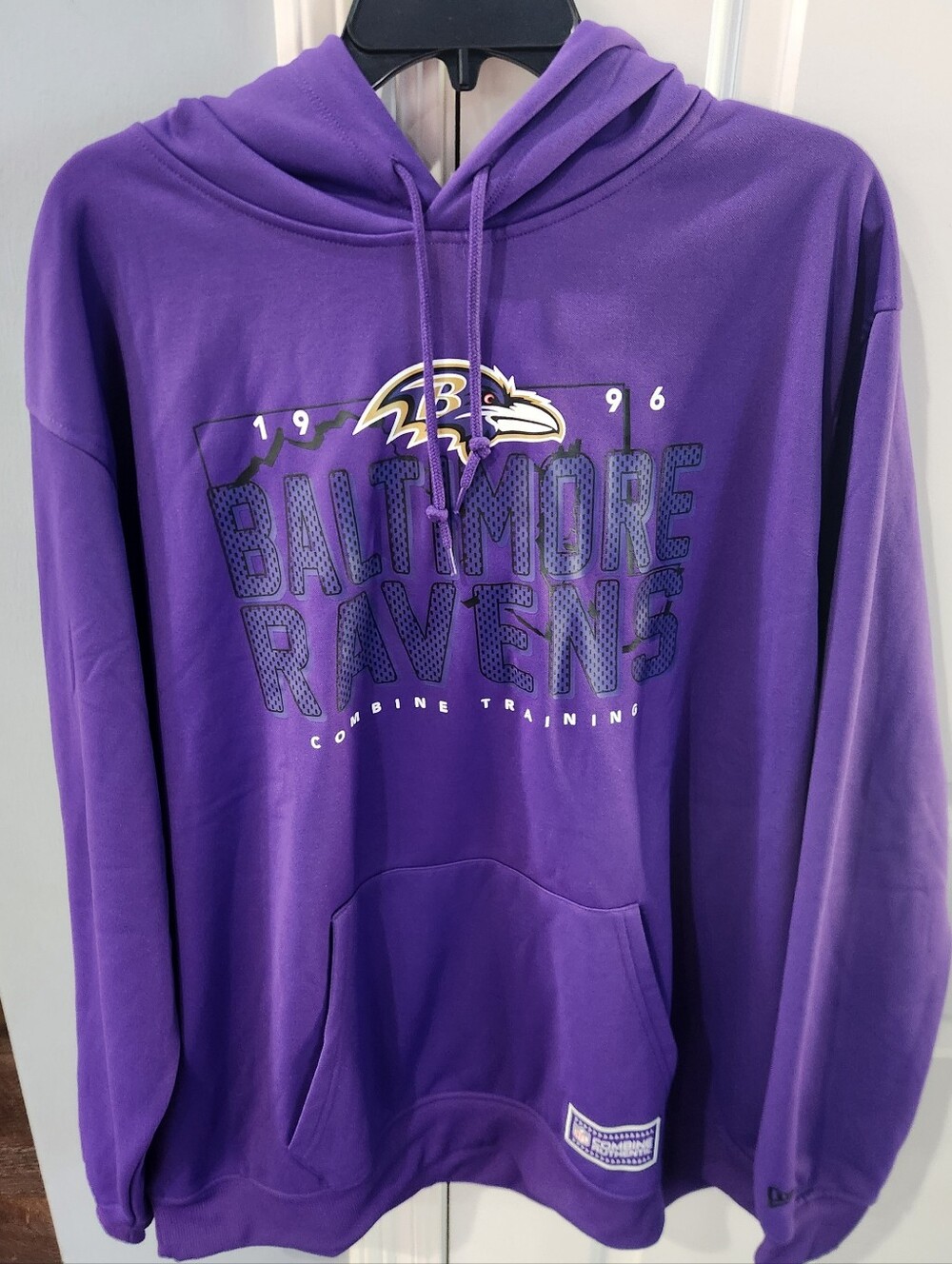 NFL Baltimore Ravens Combine Training Hoodie Purple Mens Sweatshirt Pullover